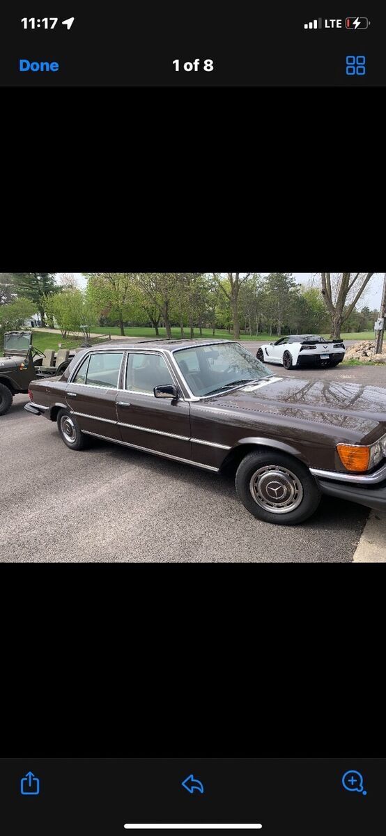 1975 mercedes-benz 450sel sedan brown rwd automatic sl