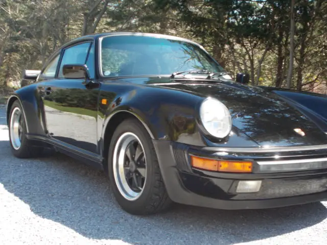 1985 911/type 930 euro turbo 3.3 liter, black on black 13,800 miles