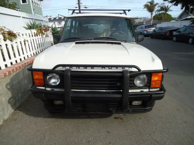 range rover 1992 classic model white color tan leather interior sunroof suv