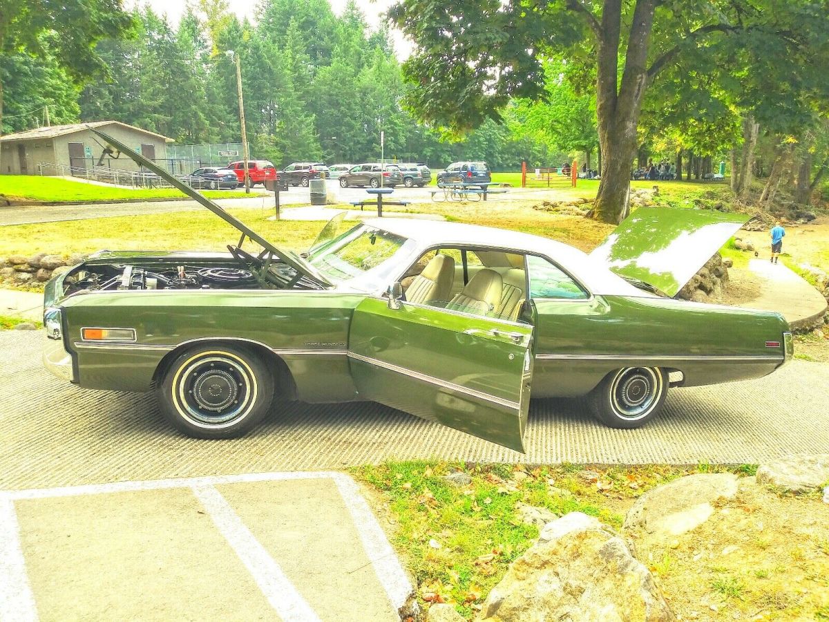 1971 chrysler 300 sportscar green rwd automatic