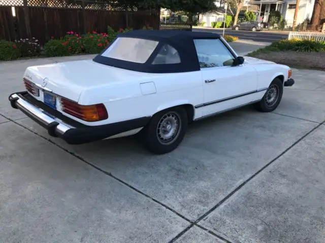 1975 mercedes benz, 450sl, one owner, low mile, california car. pastel white