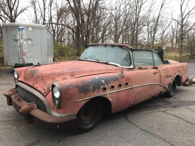 1954 buick roadmaster convertible no reserve auction!
