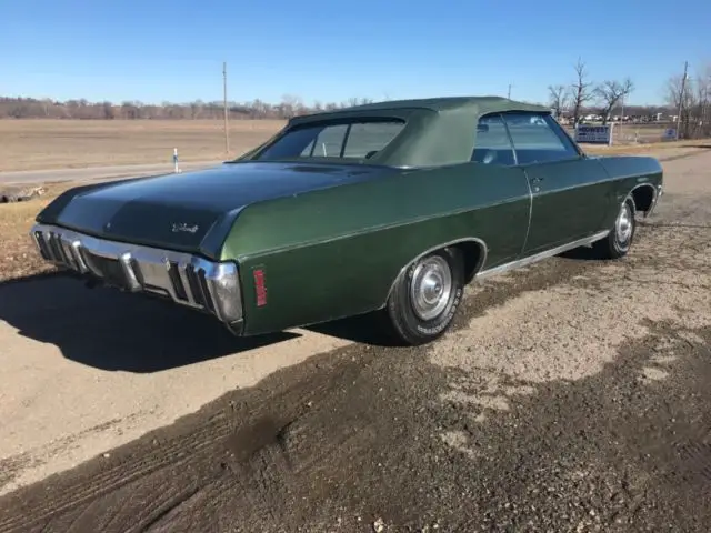 1970 impala convertible, one owner, 77k miles, 350, a/c, triple green, wow!!!