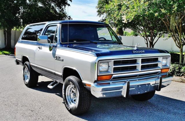 1988 dodge ramcharger custom s 4x4 air conditioning