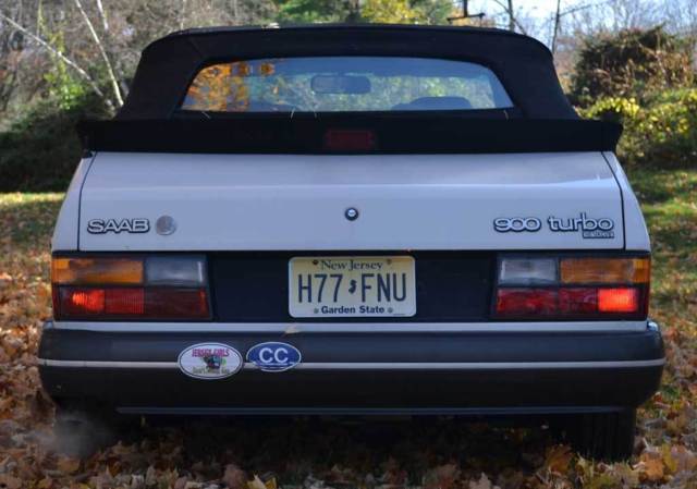 1993 saab 900 turbo convertible 2-door 2.0l white automatic