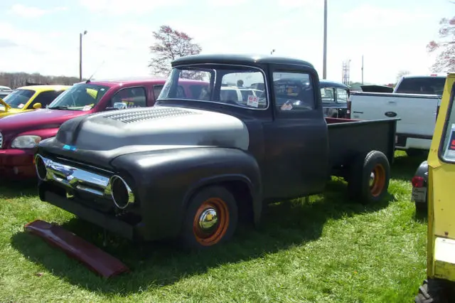 1956 ford f100 big window pickup hotrod ratrod hot rod rat rod