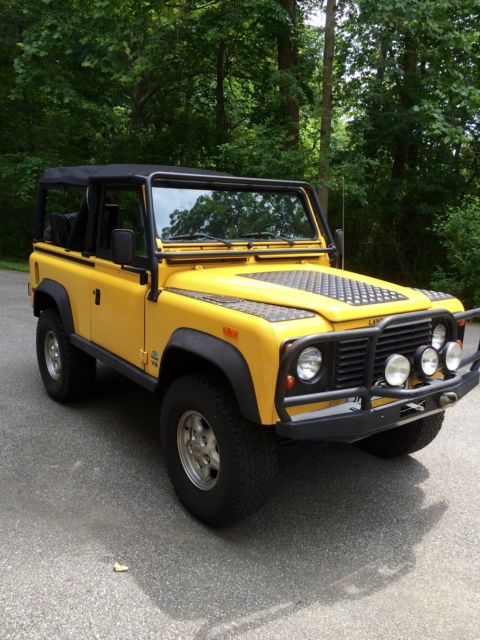 1994 defender 90, aa yellow, california truck, never any rust