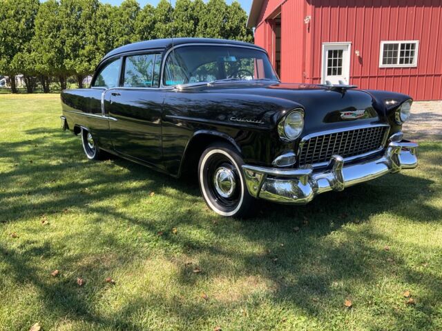 1955 chevrolet 210 sedan black rwd automatic delray