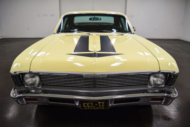 1968 chevrolet chevy ii nova 93674 miles yellow coupe 307 v8 turbo 350