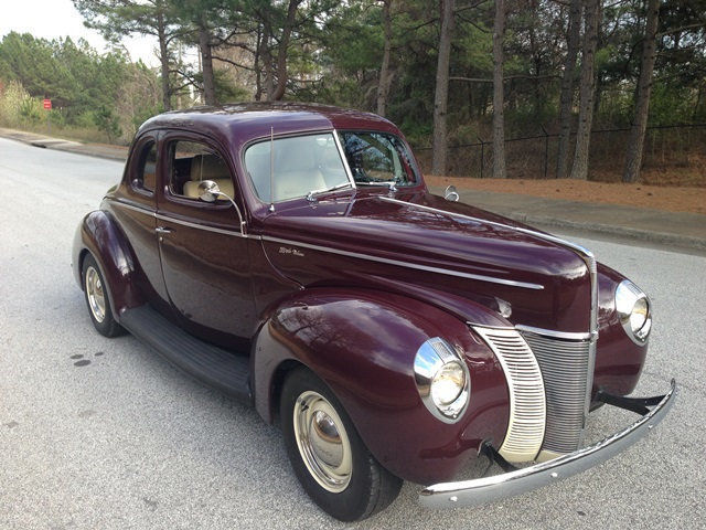 1940 ford coupe 350-4 th350 ps pb ice cold vintage air ac pro touring resto mod