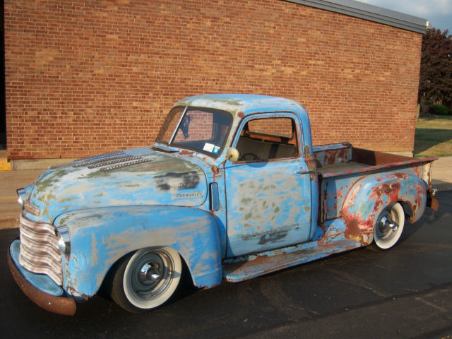 1948 chevy 3100 rat rod patina truck slammed custom
