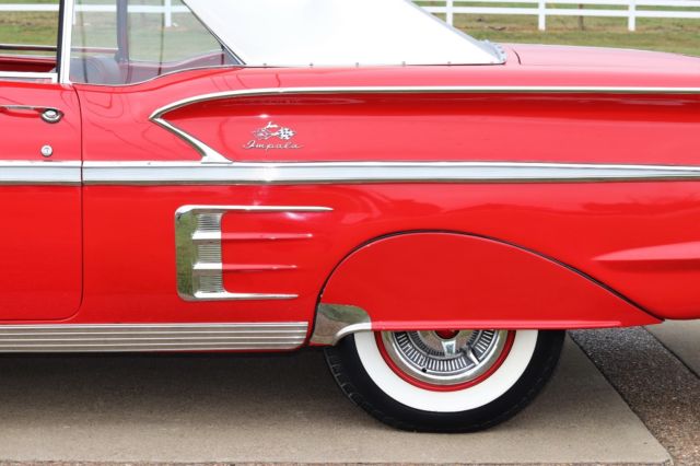 1958 chevrolet impala convertible top gorgeous classic bright red