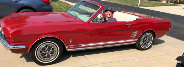 very rare 1966 mustang proto type with retractable hardtop red