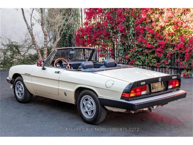 1983 alfa romeo 2000 spider veloce in beverly hills, california