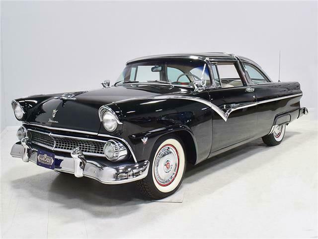 1955 ford fairline crown victoria 6688 miles raven black 292 cubic inch v8 aut