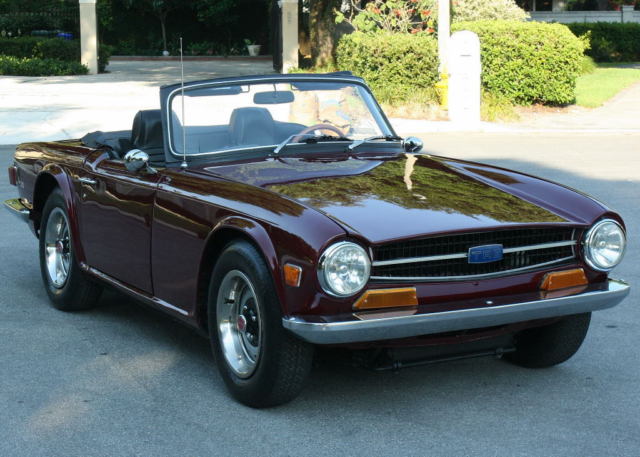 refreshed drop top - 1971 triumph tr6 roadster - 66k mi