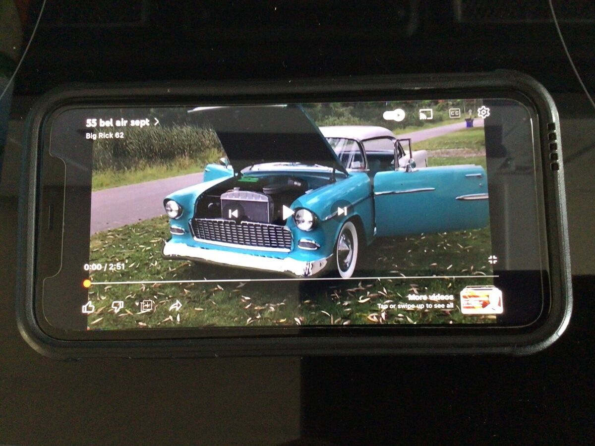 1955 chevrolet bel air coupe blue rwd automatic 2 tone
