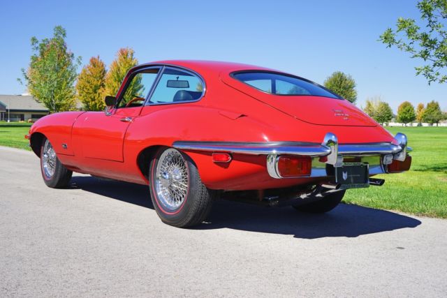 1970 jaguar e type 32,175 miles red coupe straight 6 manual