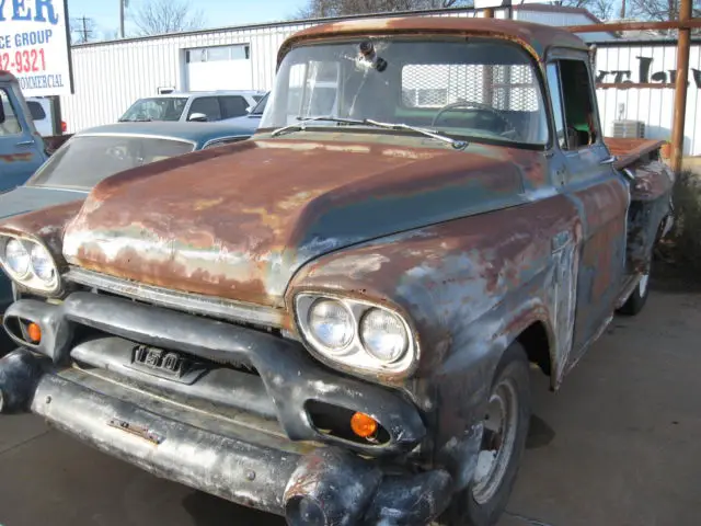 1958 gmc factory v-8 4 brl hydramatic stepside