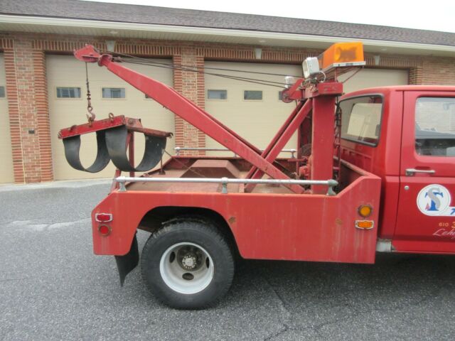 1980 ford pickup tow truck no-mar wrecker body v8 engine 4 speed manual trans