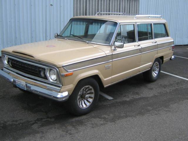 1976 jeep wagoneer - 4wd auto beige 86k solid