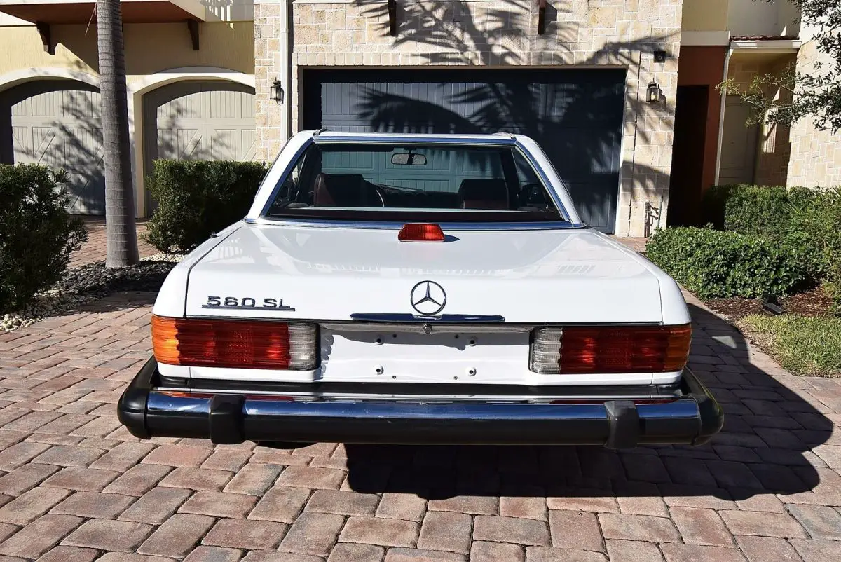 1986 mercedes-benz 560 series 560sl arctic white 61k miles