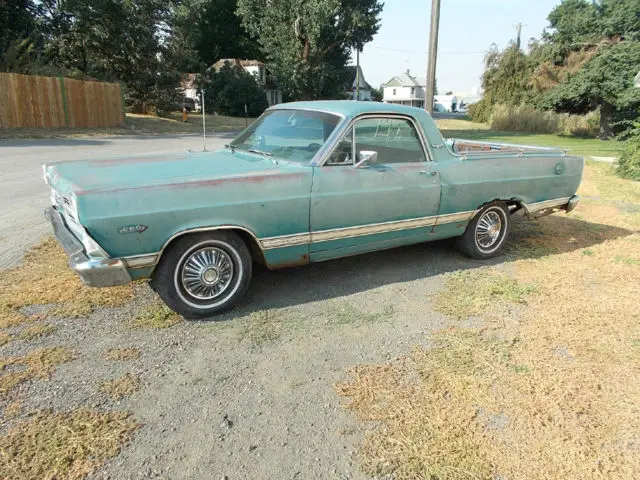 1967 ford fairlane ranchero xl with 289 v-8 auto trans