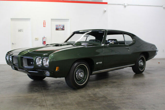 1970 pontiac gto 164 miles green hardtop