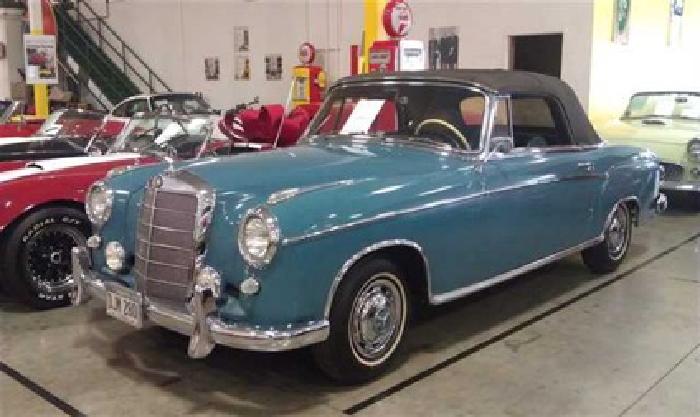 1960 blue mercedes-benz 220se in astoria, ny