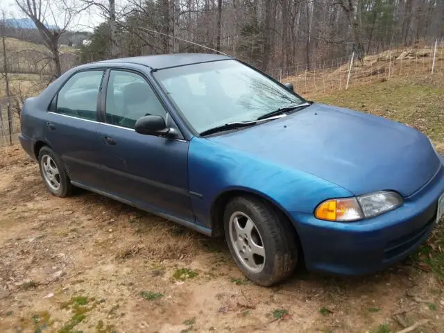1994 honda civic dx blue 4 dr 5spd upgraded motor ex suspension clutch