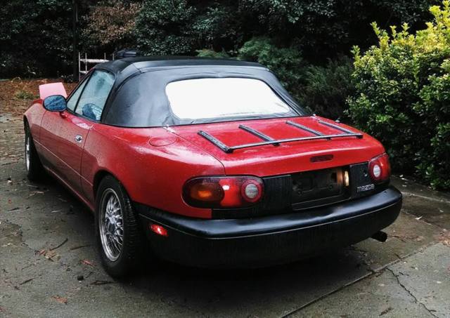 1992 mazda miata mx-5 convertible coupe 2 door metallic hood custom wheels