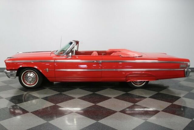 classic vintage chrome fomoco drop rag top fe block red cloth and vinyl interior