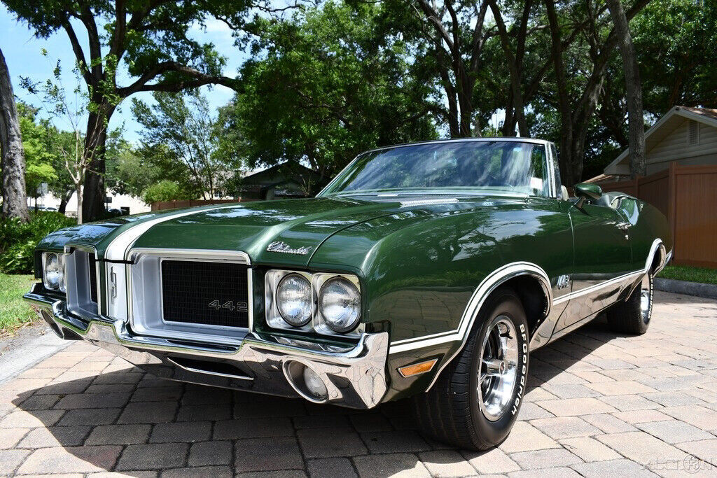 1971 oldsmobile 442 convertible 455 automatic power steering a/c 16,370 miles