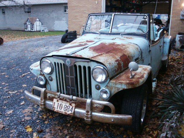 1948 willys jeep jeepster 2 door convertible restoration project, runs & drives