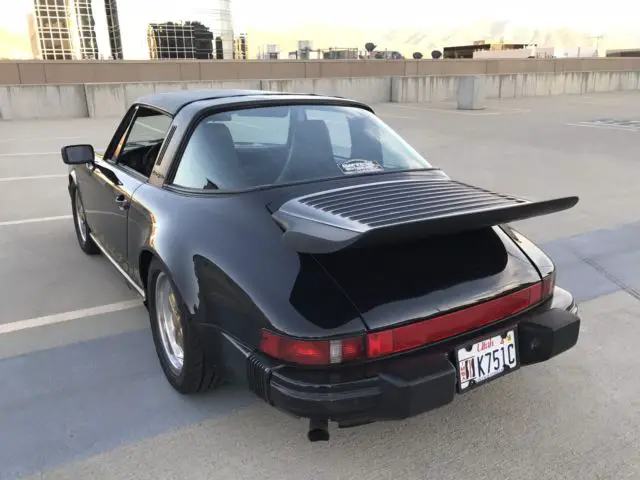 1985 porsche 911 carrera 3.2 targa black/black no reserve