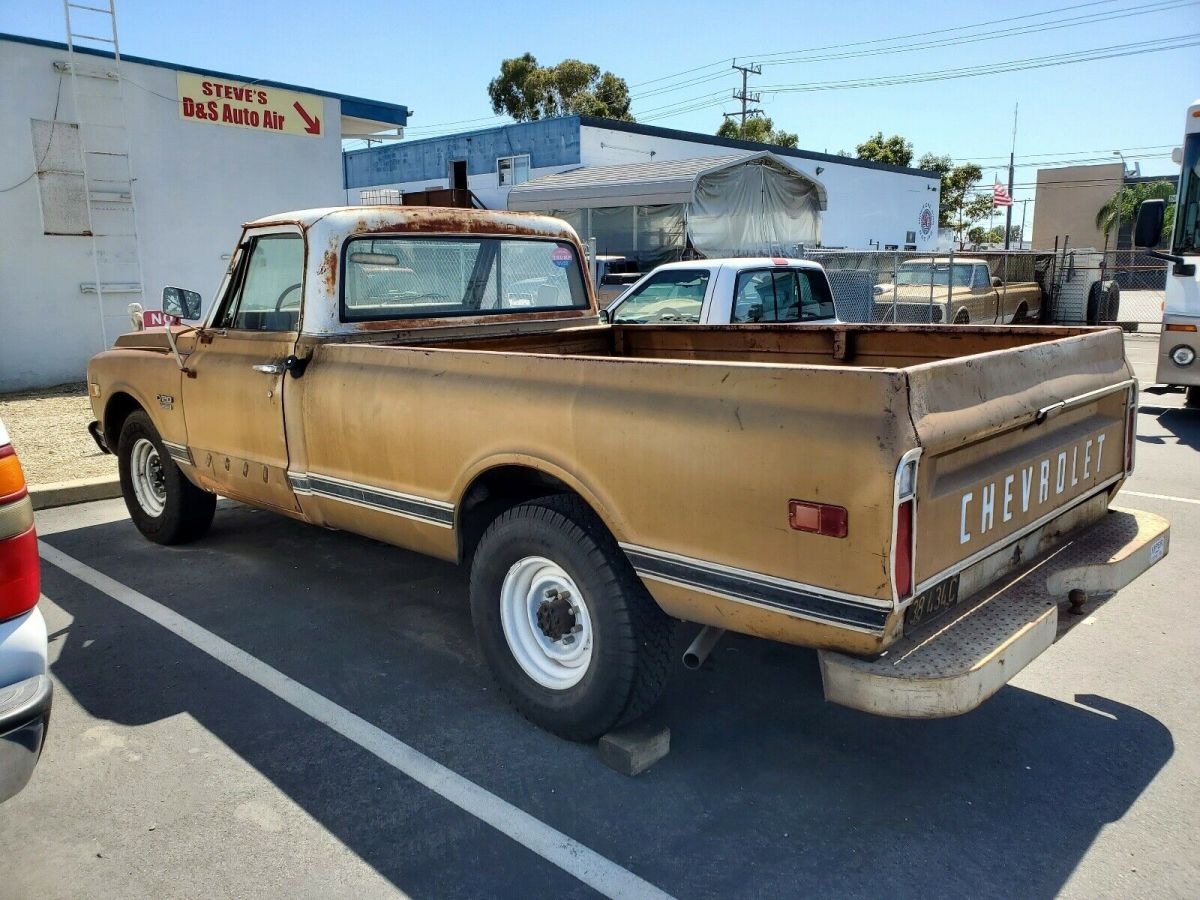 1969 chevrolet c20 pickup yellow rwd automatic