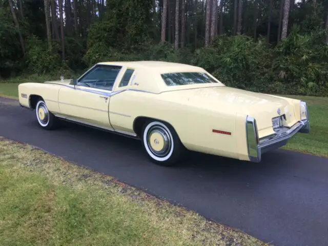rare cadillac eldorado biarritz, desirable colonial yelloww/ matching interior