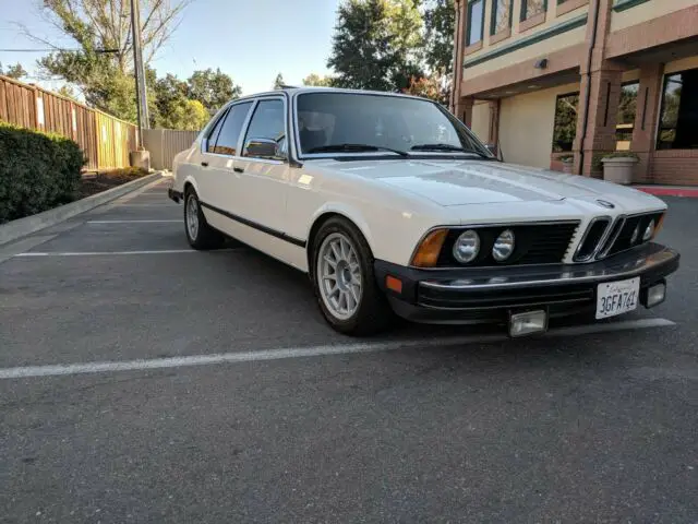 1979 bmw 733i chamonix white/black leather great cond and tastefully modified