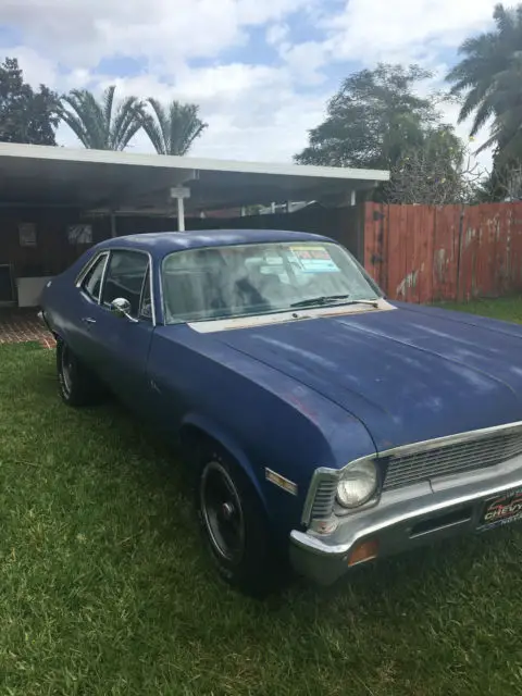 1972 nova 350 a/t good running project new gas tank,fuel pump