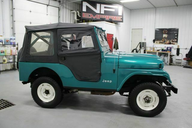 1968 jeep cj5 52870 miles teal manual