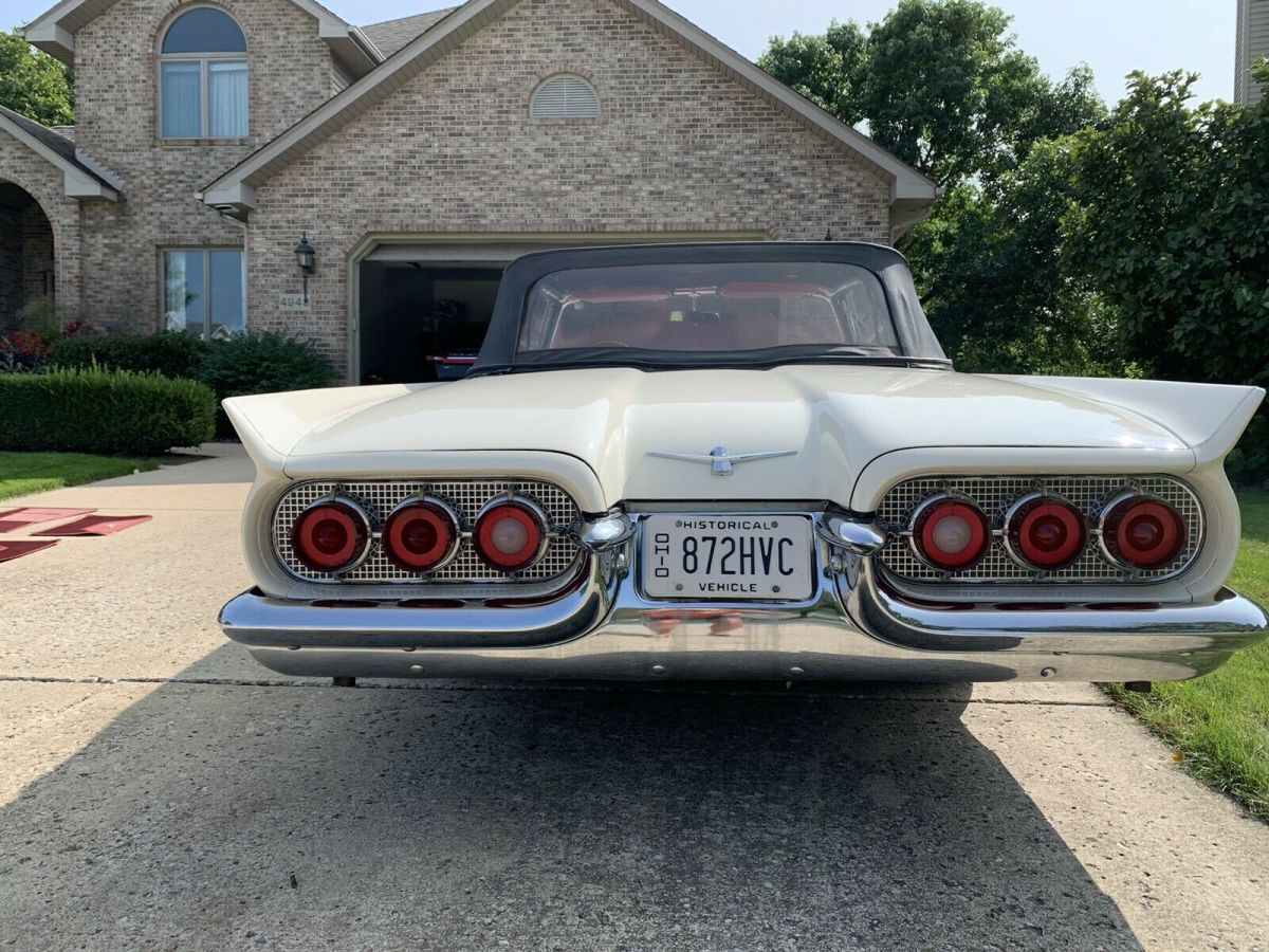1960 ford thunderbird convertible white rwd automatic