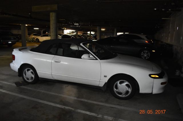 1991 toyota celica gt convertible white black top needs engine & rear window