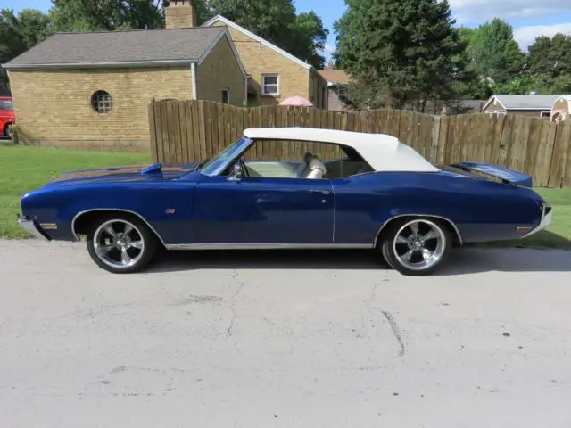 1970 protour skylark convertible with gs trim rebuilt #'s match sonic blue/white