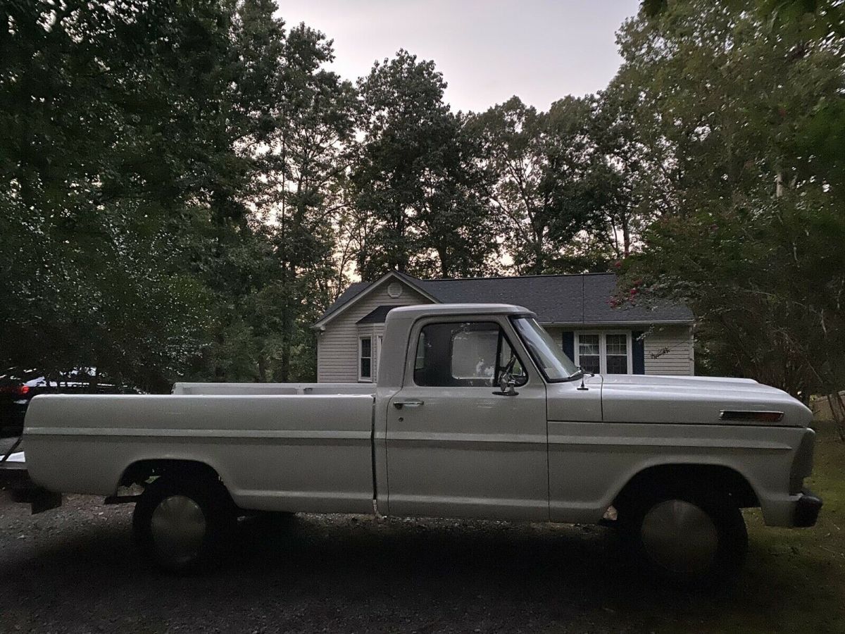 1969 ford f100 pickup white rwd manual