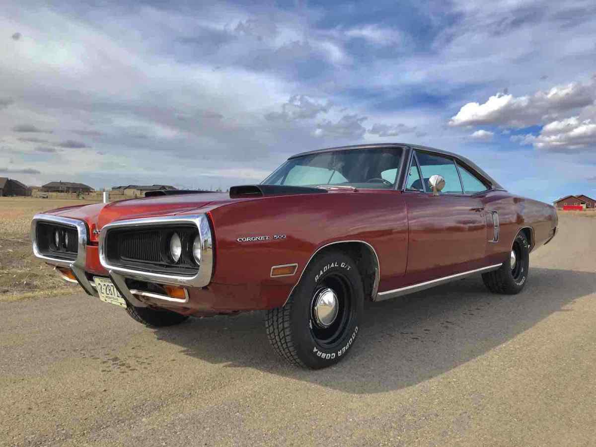 1970 dodge coronet 500 red rwd automatic 500