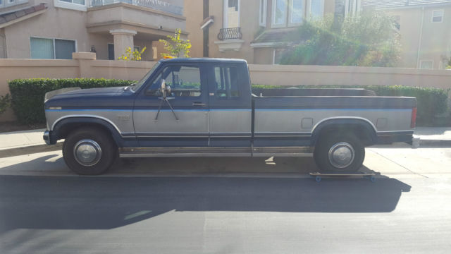 blue used ford f-250 1981 1982 1983 1984 1985 1986 bullnose