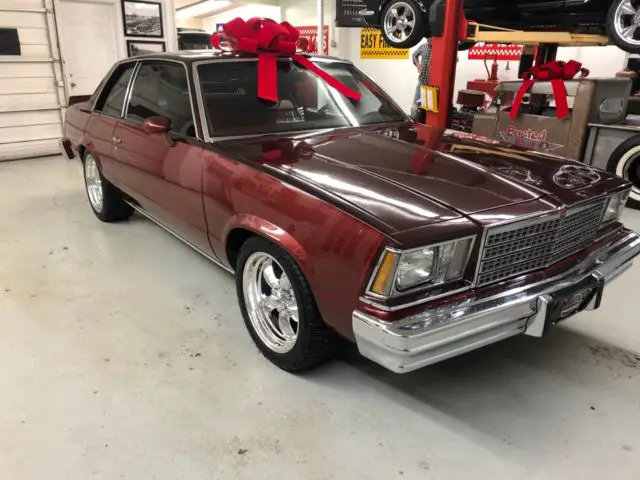 1979 chevrolet malibu 2dr coupe 93505 miles burgundy 5.7l 350 cu" zz4 385hp aut