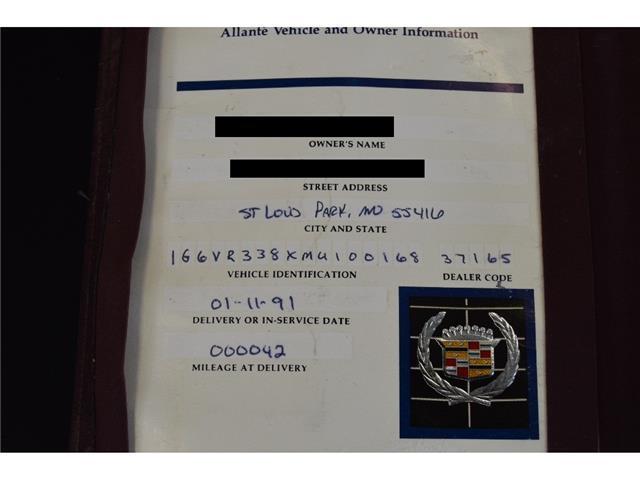 beautiful extremely rare 48k actual miles 1991 cadillac allante roadster nice !!