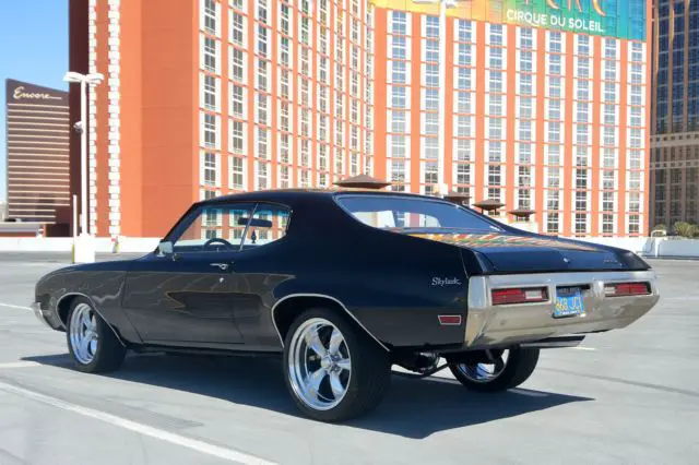 1971 buick gs455 pro-touring, black on black, clean cali blue plate car