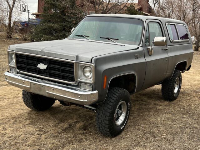 1977 chevrolet blazer suv grey 4wd automatic k5